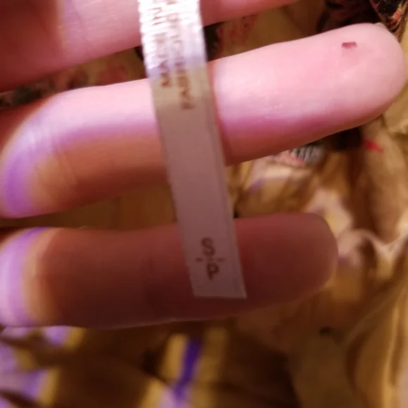 Free People Size Small Gold Paisley Print Sierra Valley V-Neck Boho Style Dress - Picture 6 of 6